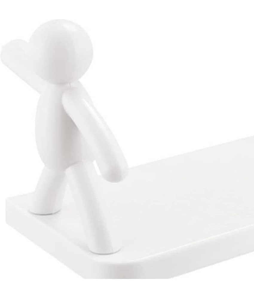 GEEO - White Plastic Wall mount Stand ( Pack of 1 ) view 2