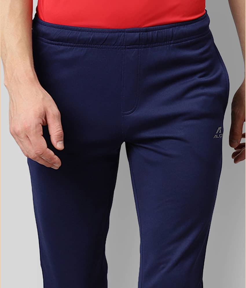 Alcis - Navy Blue Cotton Men's Sports Trackpants ( Pack of 1 ) view 2