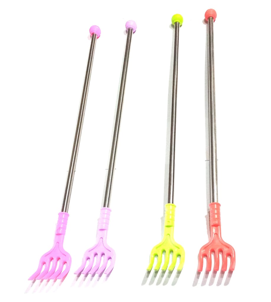 Nawani Back Body Itch Scratcher Rod and Massage Stick (Random Colours) Pack of 4 Size- 18 inch view 2