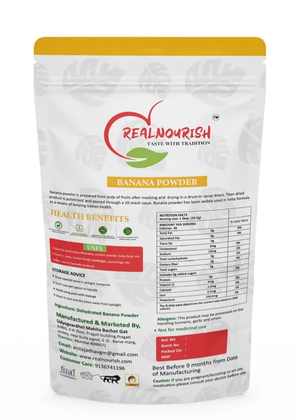 Banana powder 100 G view 2
