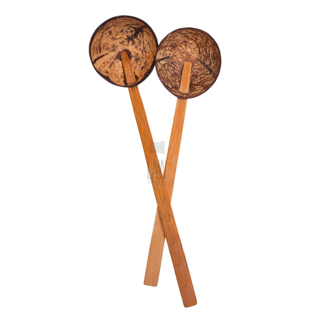 Large size Coconut Shell Ladles – 2 Nos view 2