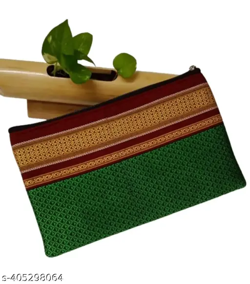 AshAvis traditional Khun fabric pouch | Daily use purse view 2
