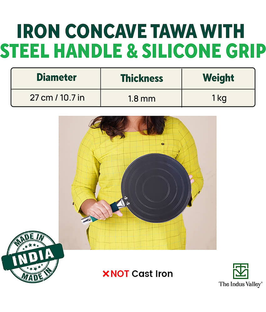 The Indus Valley Iron Concave Tawa ( Pack of 1 ) view 2