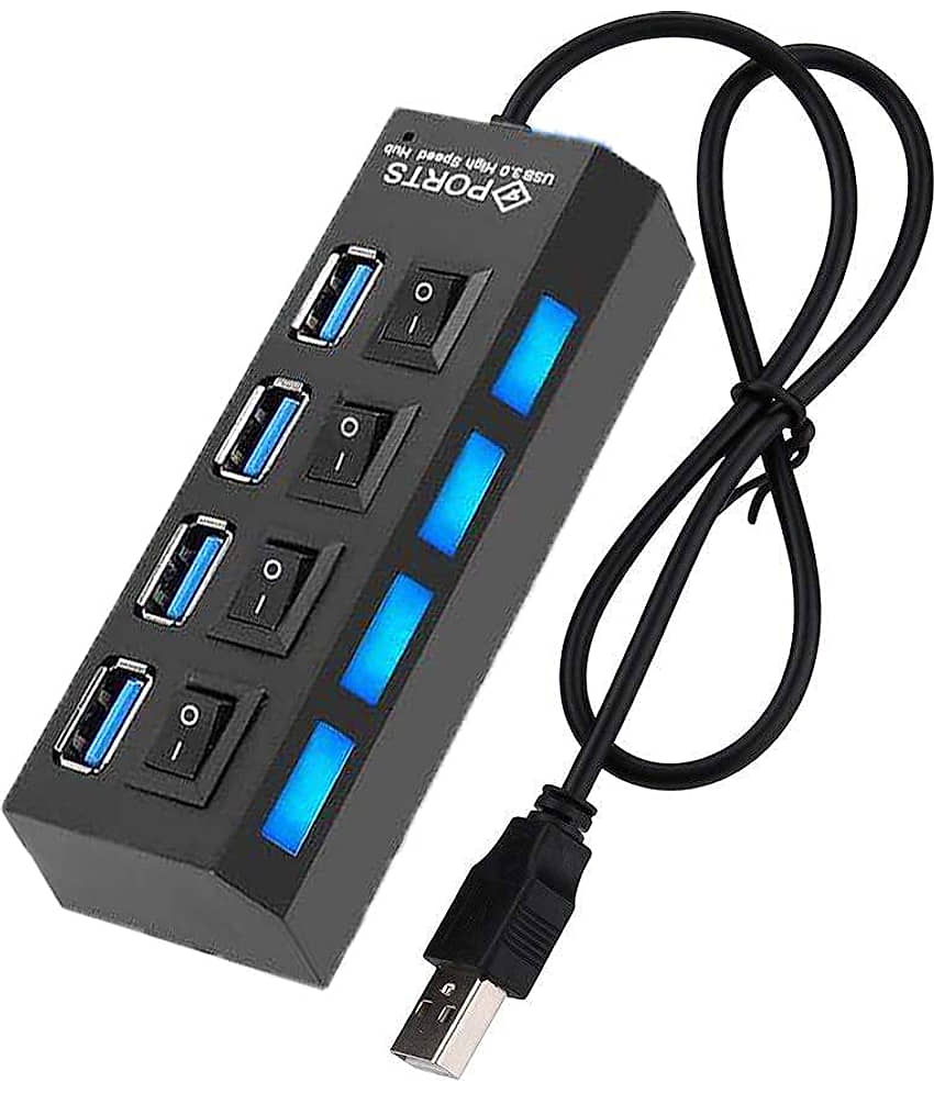 Ever Forever 4 port USB Hub With Individual Switch & Indicator view 2
