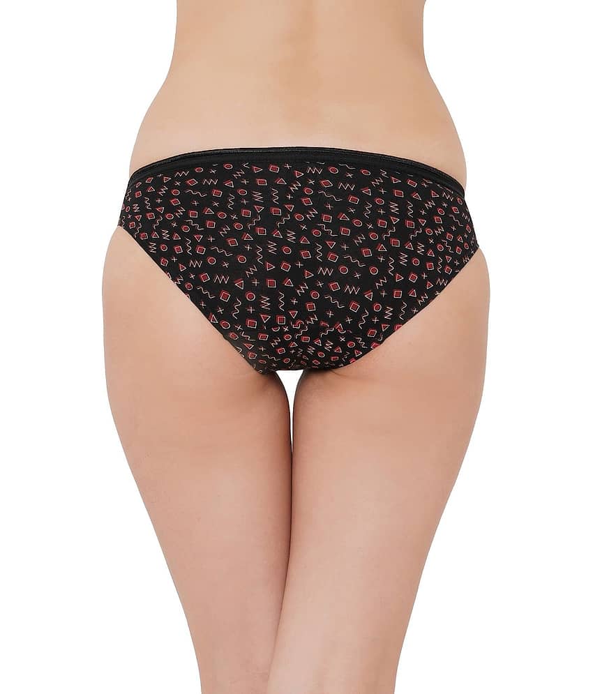 Soie Pack of 3 Cotton Blend Bikini For Women ( Multicolor ) view 2