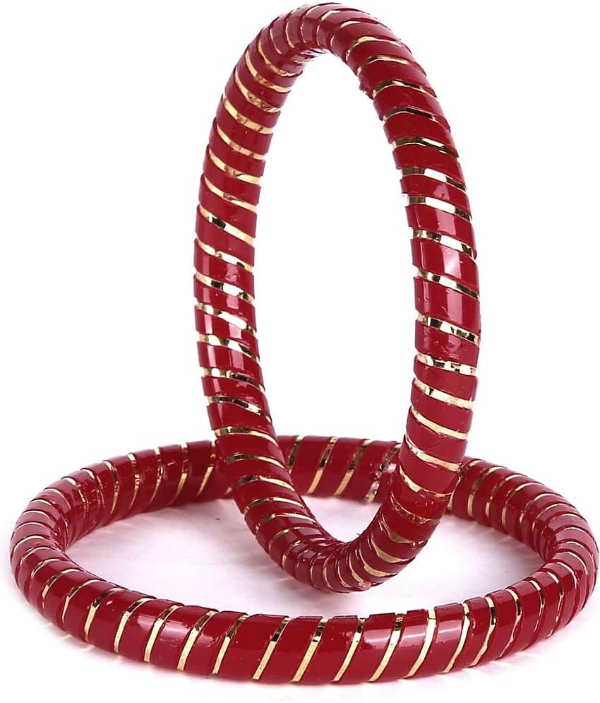 Bovzen Laquered Pola(Set of 4),Red Colored for Women view 2