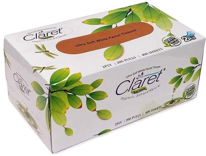 Claret 200 Pull 3 in 1 FT Pack of Soft & Gentle Facial Tissue Napkins - Multipurpose Dry Tissue for Personal Care, Car & Daily Use (Pack of 3) view 2