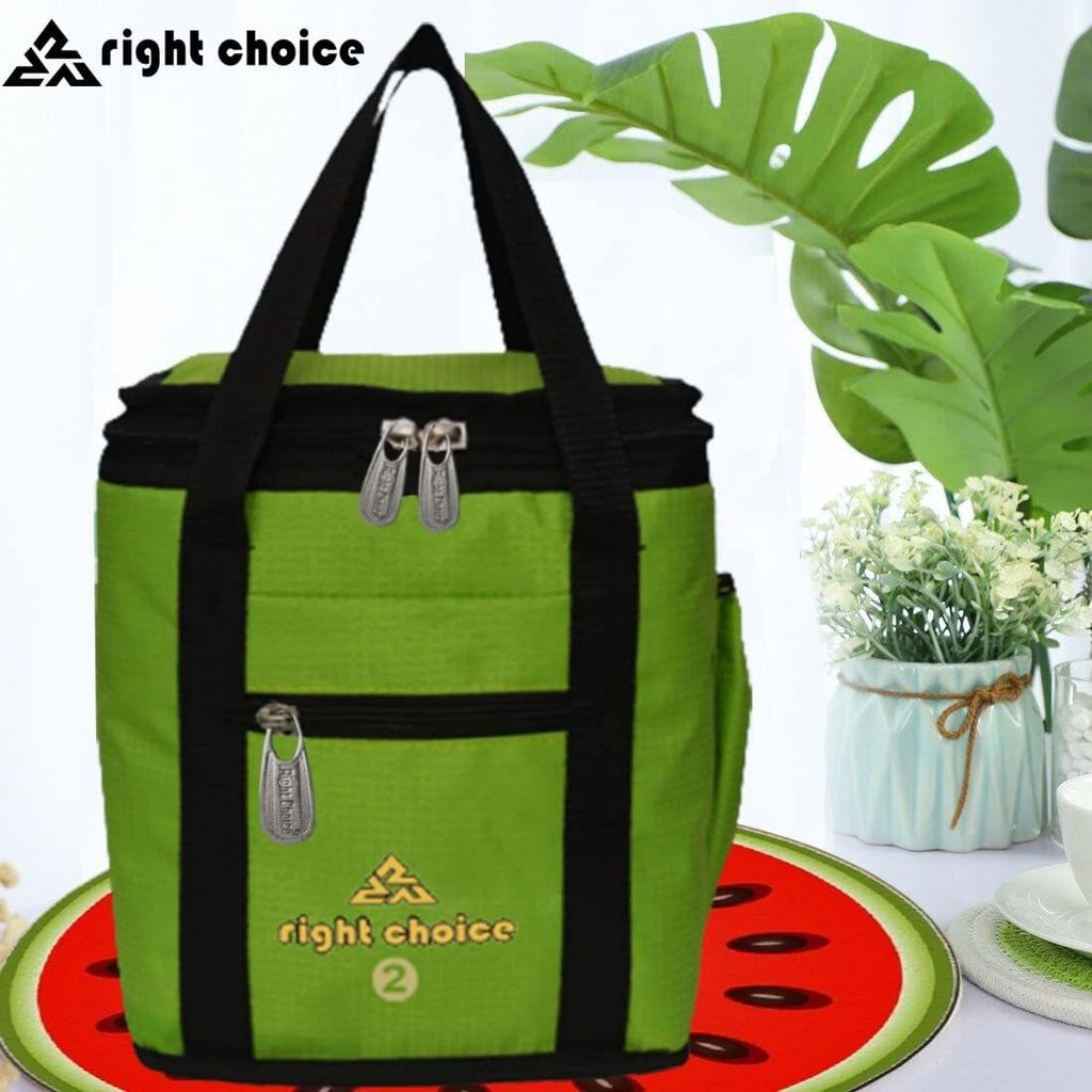 Right Choice Unisex Denim Lunch Box Bag (4L, Multicolour, 26 x 22 x 14 cm) view 2