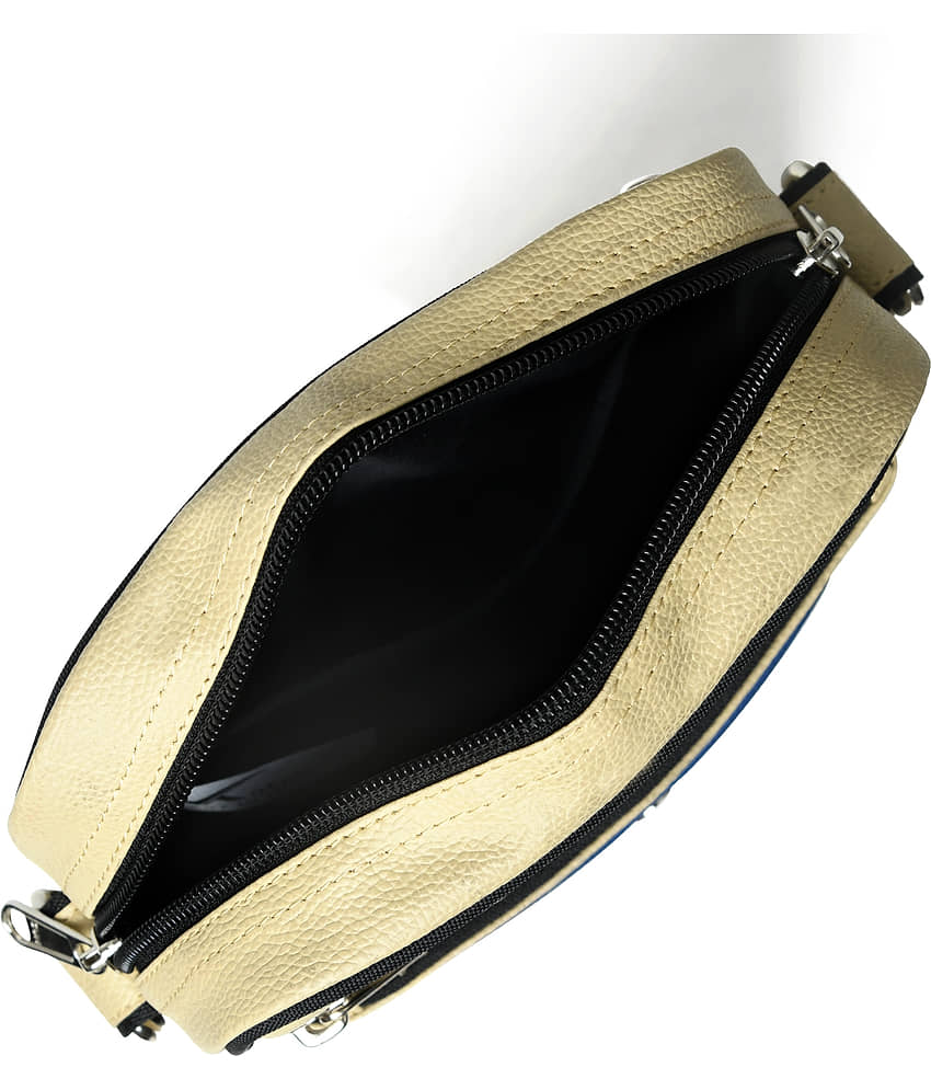 MATRICE - Cream Solid Messenger Bag view 2