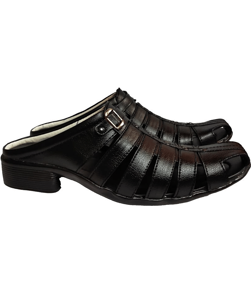 RAGE GAZE - Black Men's Sandals view 2