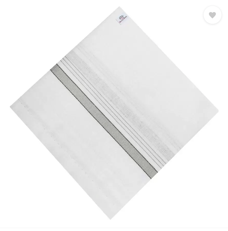 Handkerchiefs Hanky For Men - Pack of 3 ["White"] Handkerchief (Pack of 3)