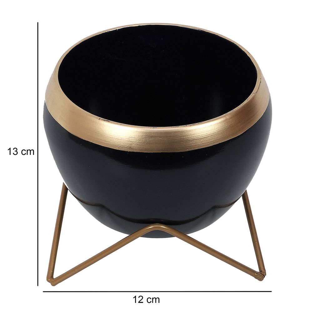 Black Apple Planter Set of 2 view 2