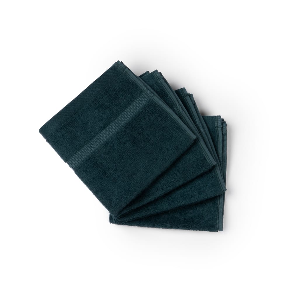 Feather & Spun Bamboo Cotton Face Towel(Pack of 4) | Lavender Fragrance | Oeko-TEX® Standard 100 | Anti Microbial | Fade Resistant | Double Needle Stitch | 600 GSM - 33 cms x 33 cms view 2
