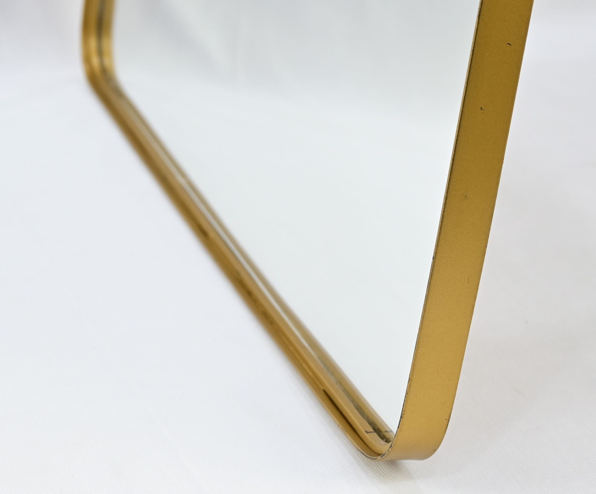 Decorative Wall Mirror, 18 x 24 inches, Brushed Gold Frame, Silver Coated Glass, for Bathroom, Living Room, Bedroom view 2