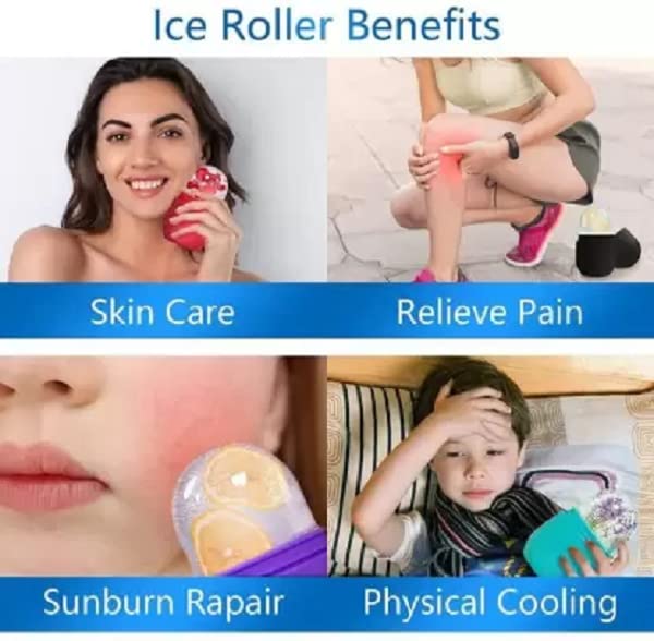 Elecsera 123 Ice Roller For Face | Eye Reusable Face Rollers Facial Roller Massager (Green) view 2
