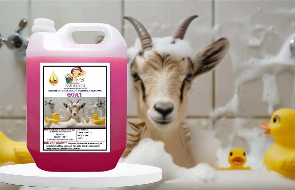 Swacch Shampoo Specially Formulated for Goat (5 Litre) Rose view 2