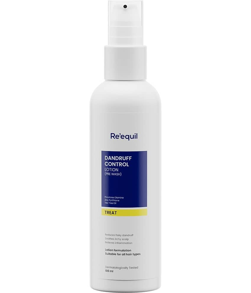 Re'equil Dandruff Control Lotion (Pre Wash) for Severe, Greasy, Flaky Dandruff 100ml ( Pack of 1 )