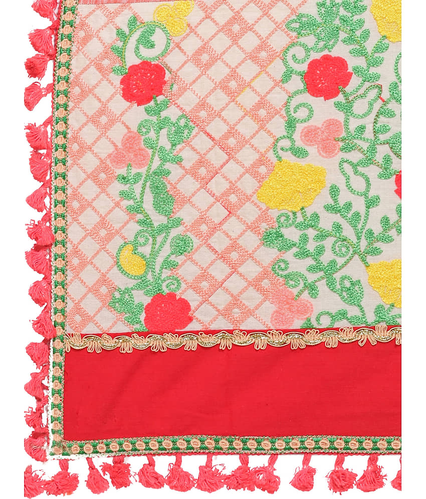 MESMORA - Peach Cotton Women's Dupatta - ( Pack of 1 ) view 2