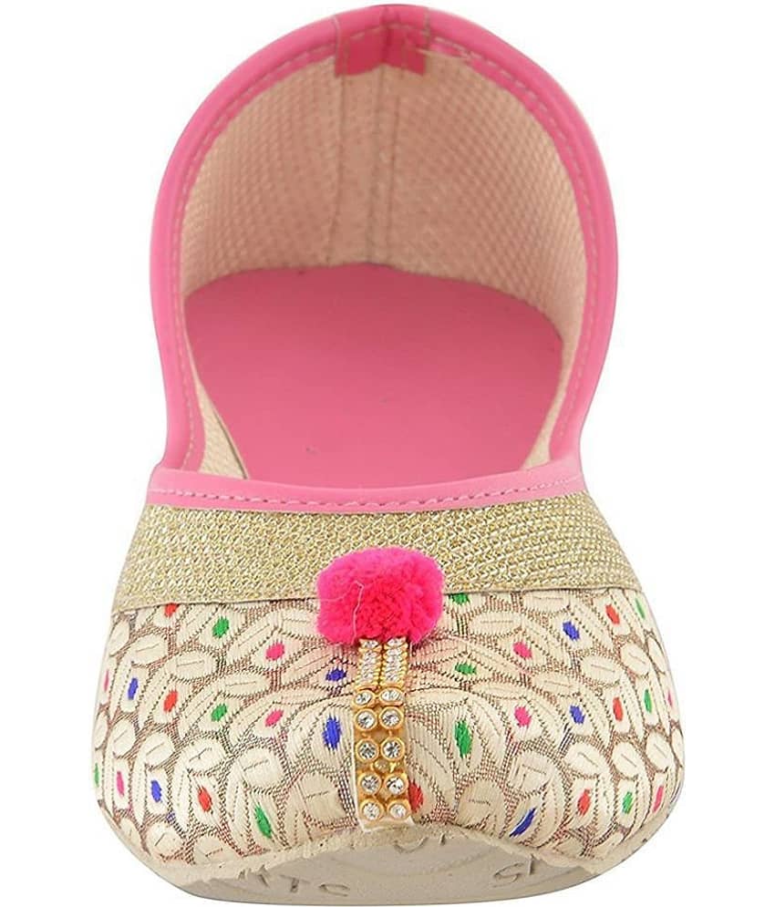 Apratim Pink Ethnic Footwear view 2