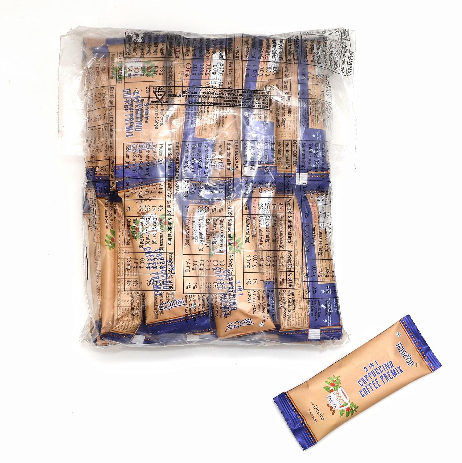 INDICUP Coffee Premix, Pack of 50 Sachets view 2