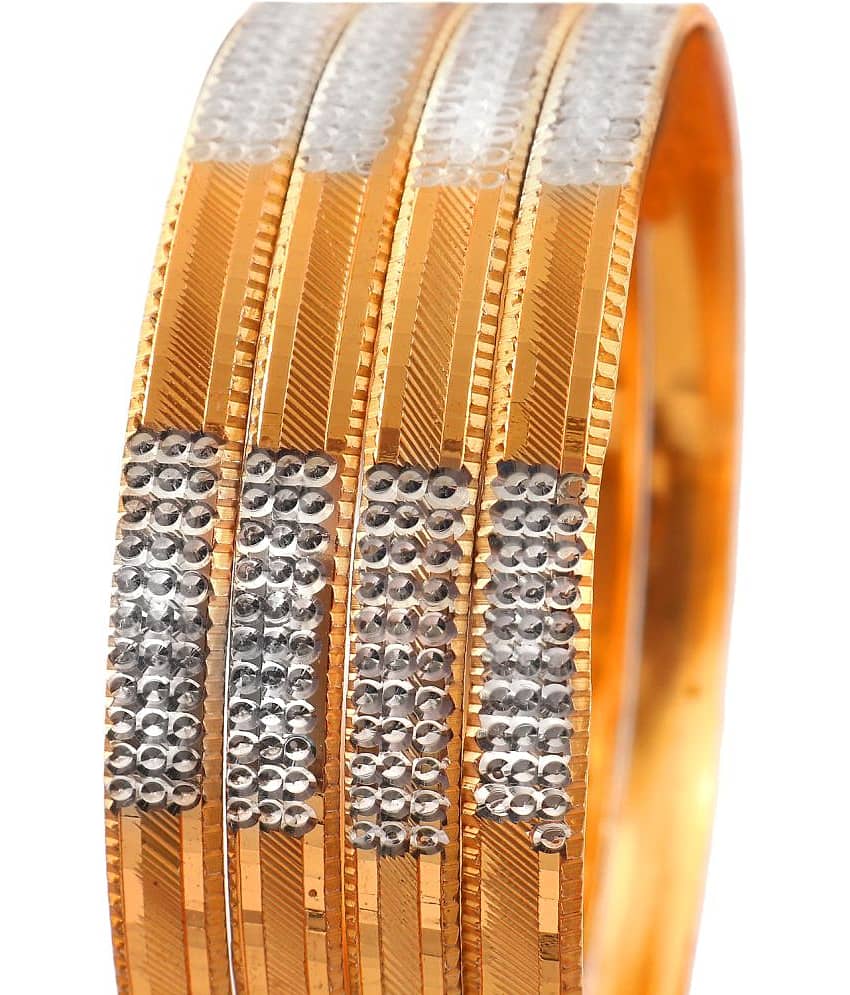 Jewar Mandi - Gold Bangle ( Pack of 4 ) view 2