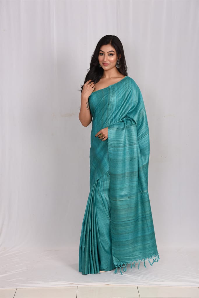 JHARCRAFT SILK SAREE RTXGH PLAIN DYED(SA03091) view 2