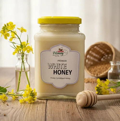 Finely Crystallized White Honey