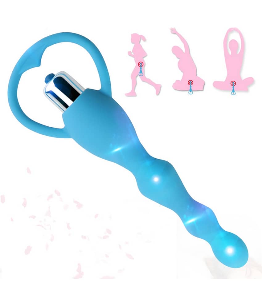 Vibrating Anal Beads - Flexible Silicone Anal Sex Toy Bulet Vibrator for Men, Women and Couples By KAMAHOUSE
