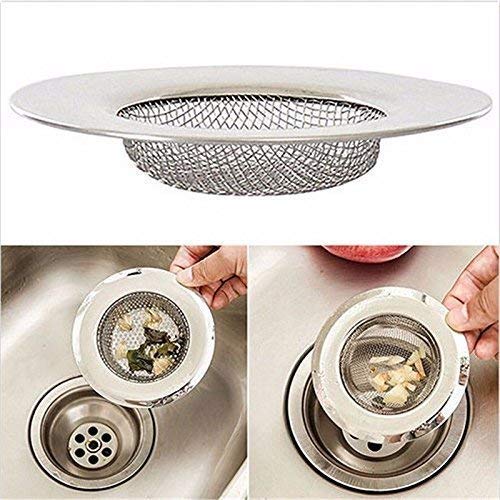Sprade Stainless Steel Strainer Kitchen Drain Basin Basket Filter Stopper Drainer Sink Jali, 9 Cm view 2
