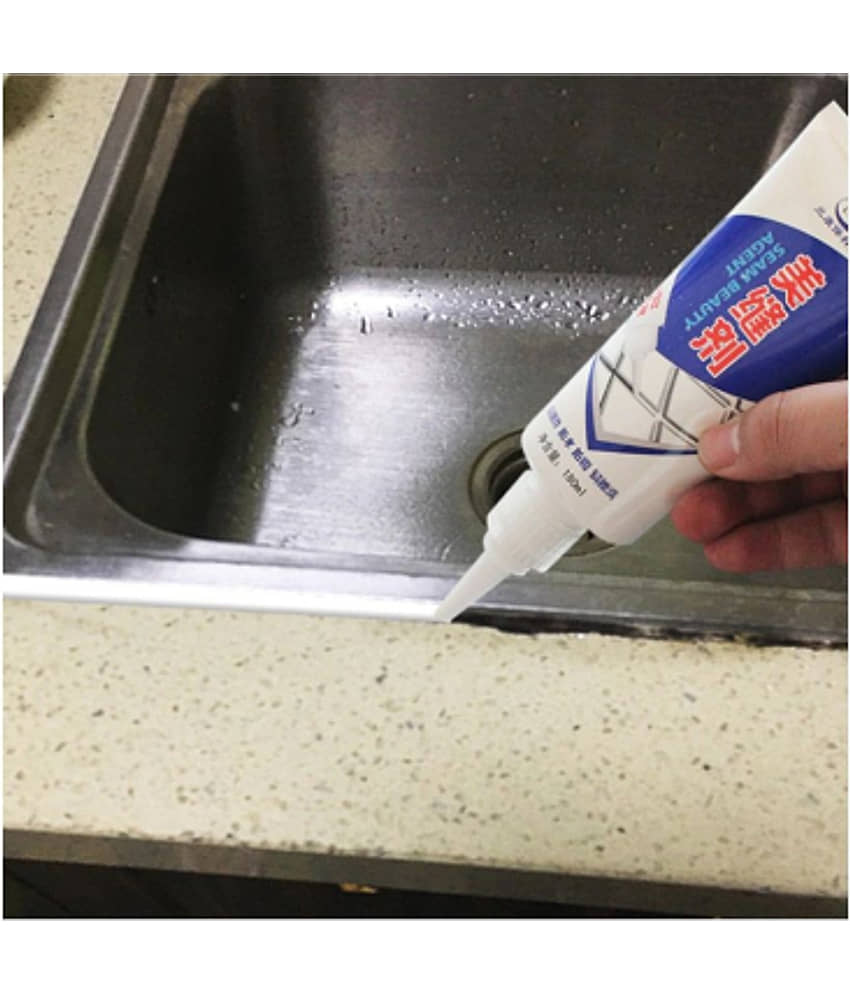 Waterproof Tile Gap Crack Grout Filler Silicone Sealant for Home, Bathroom and Kitchen Pack of 1 view 2