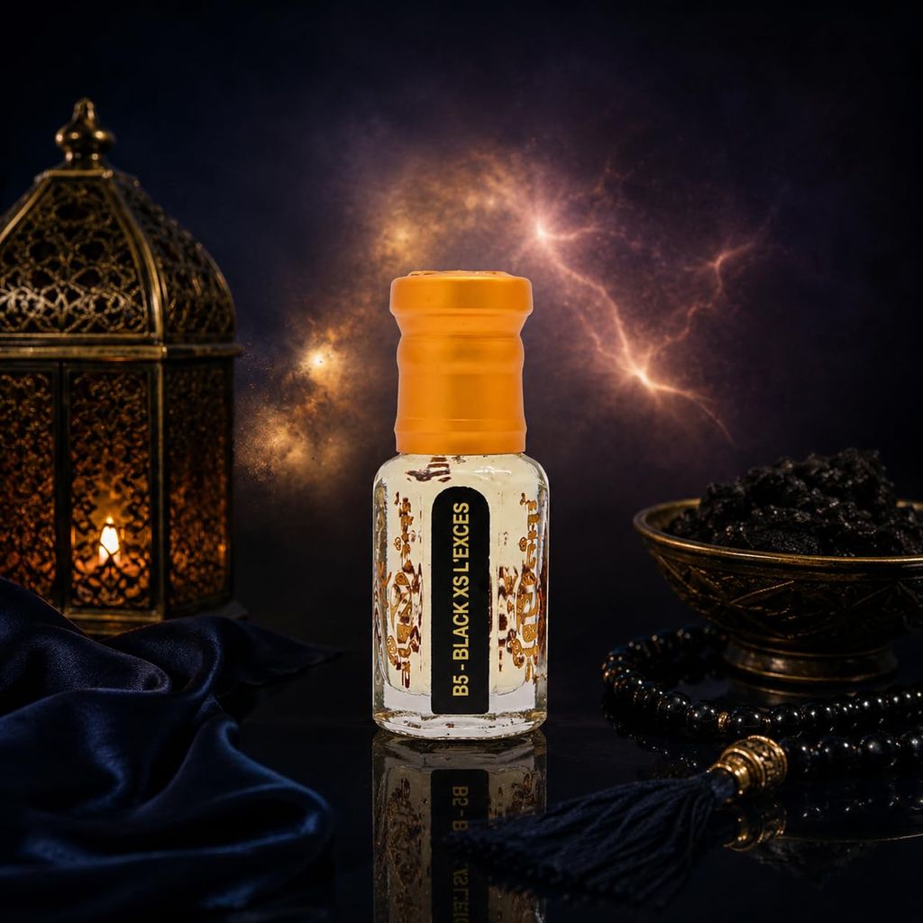 alNaqi fragrance Black-XSS-L-Exces 12ml - Luxury Black Perfume, No Alcohol Concentrated Lemonperfume, Pure Roses-Wood-Perfume, Original Intense-Parfum view 2