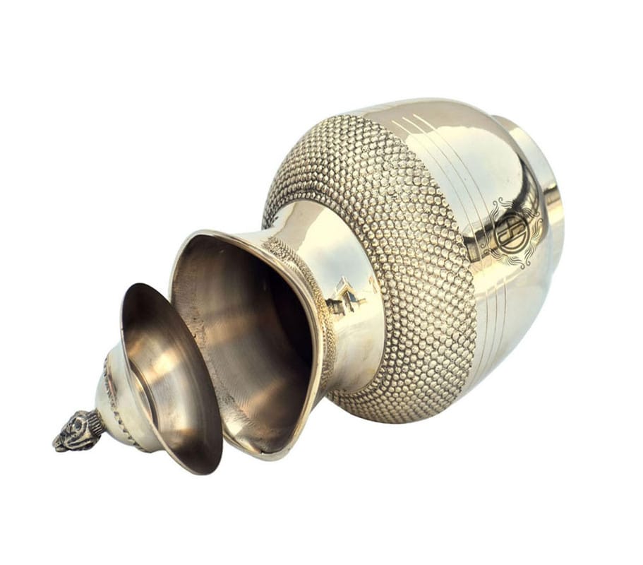 Designer Brass Jug with Lid for Storage & Serving Water Home & Hotel Restaurant and Gift Item. view 2