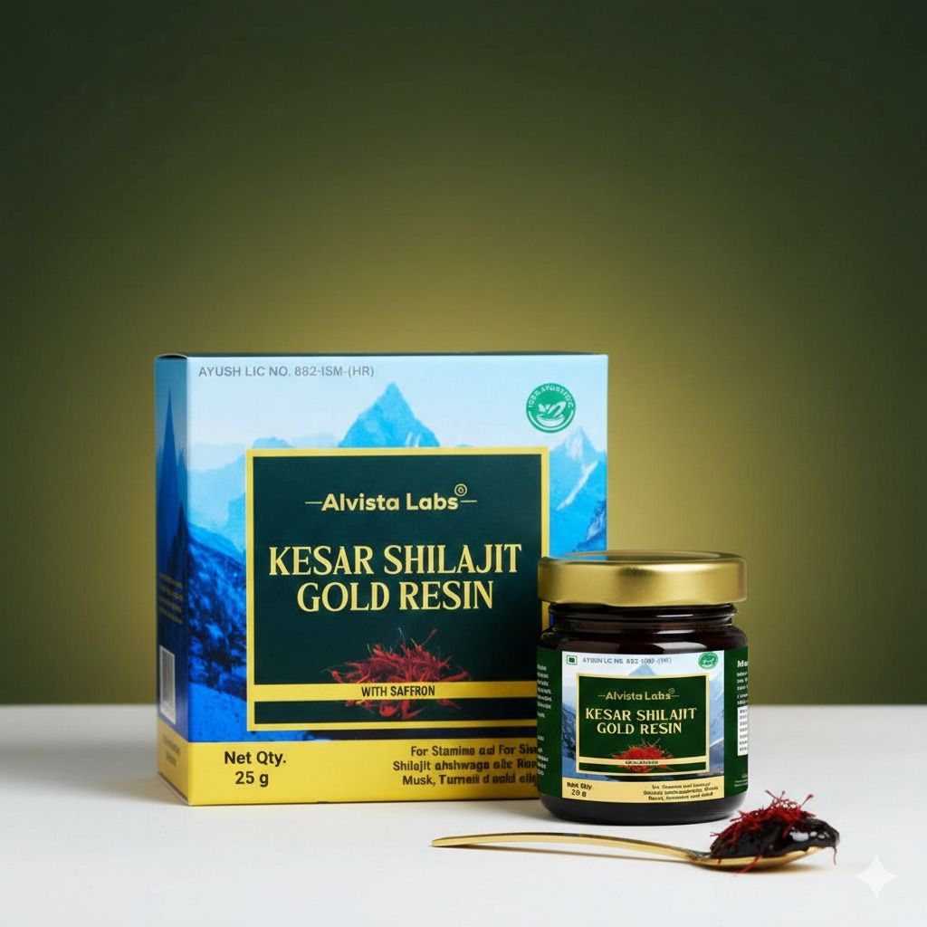 Alvista Labs Kesar Shilajit Gold Resin Ayurvedic Energy & Stamina (25 g) view 2