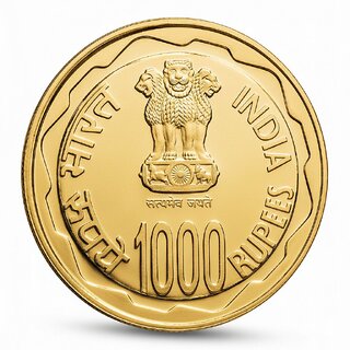 50 Grams 1000 Rupees 2010 Brihadeeswarar Temple Gold-plated Fantasy Collection view 2