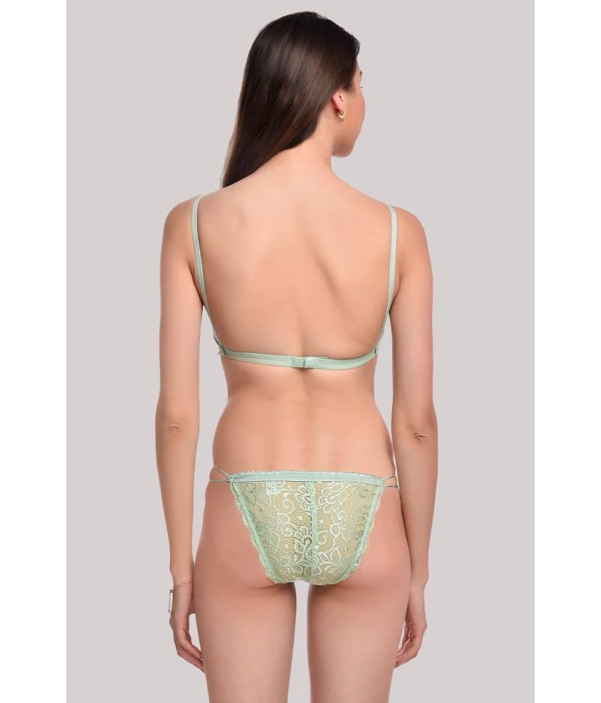 LadySoft Pack of 3 Lace Women's Bra & Panty Set ( Multicolor ) Bikni-Set view 2