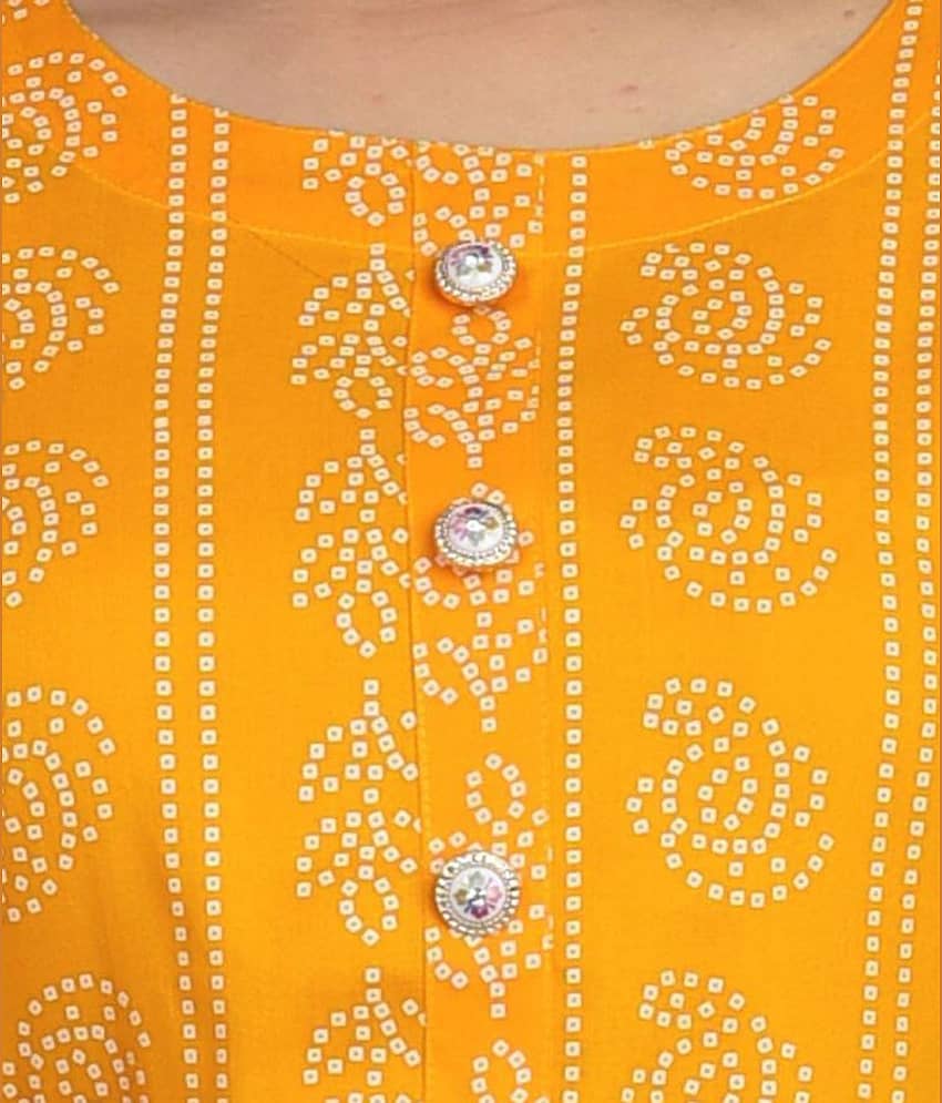 Lee Moda - Yellow Straight Rayon Women's Stitched Salwar Suit ( Pack of 1 ) view 2