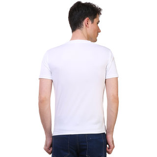White Color Half Sleeve Love Hope Printed Tshirt view 2