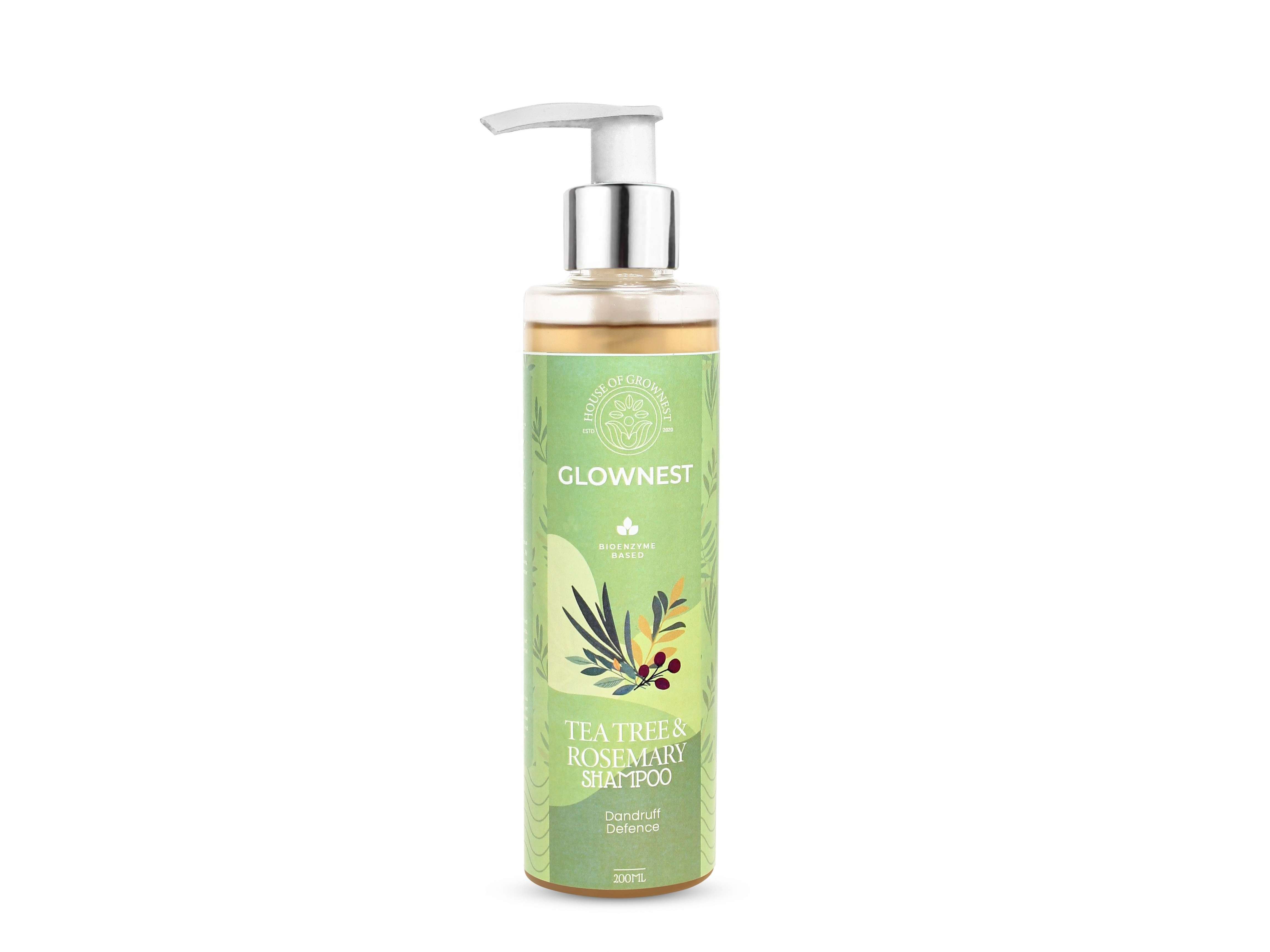Glownest Bio Enzyme Based Tea Tree & Rosemary Shampoo (200ml) view 2