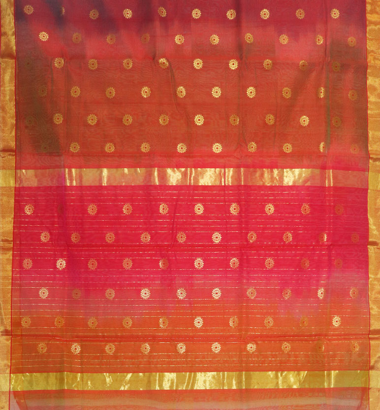 Handloom Chanderi Silk Cotton Saree view 2