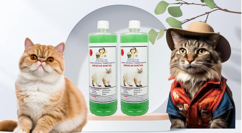 Swacch Shampoo Formulated for American Bobtail (1 Litre) (Combo Pack of 2) Neem Alovera view 2