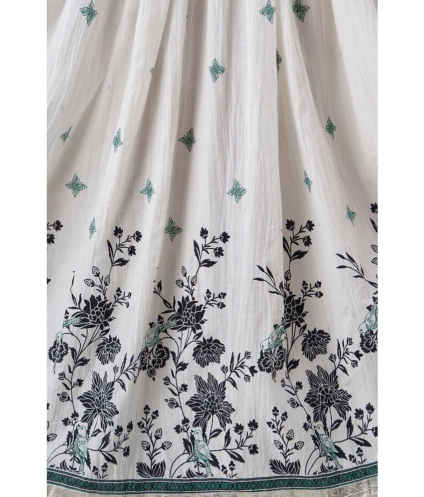 FABRR - White Cotton Women's Flared Skirt ( Pack of 1 ) view 2