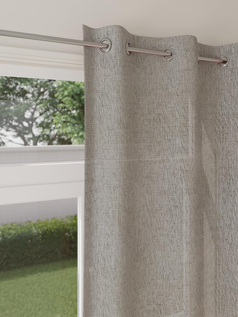 DDECOR - Pack of 1 Piece of 9FT Long Door Sheer Curtain, Grey view 2