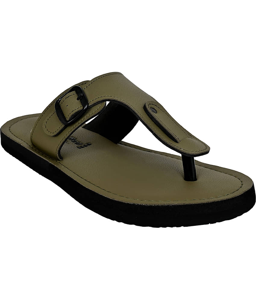Cozy Wear Green Men's Thong Flip Flop view 2