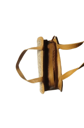 Sitalpati Ladies Purse Handbag brown With Long Strap view 2