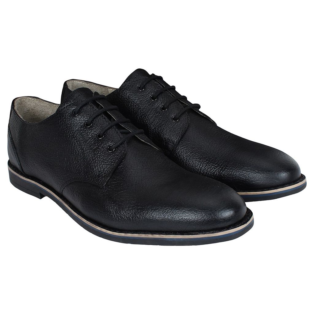 SeeandWear Leather Black Formal Shoes for Men view 2