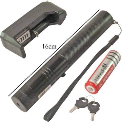 Green Laser Pointer 650nm, Black Cat 500mW Rechargeable Green Laser Pointer Party Pen Disco Light 5 Mile + Battery view 2