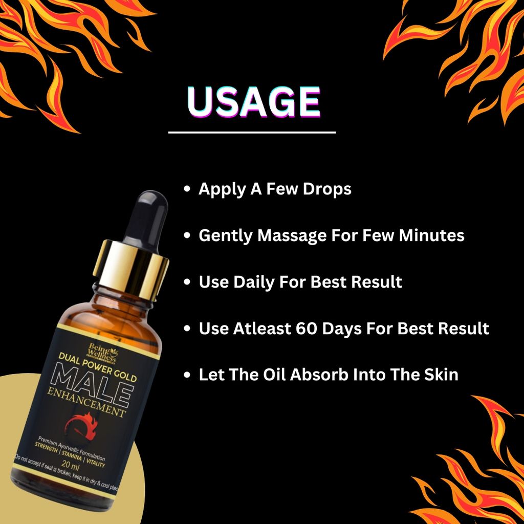 Dual Power Gold Massage Oil | Male Enhancement | view 2
