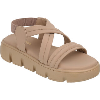 Lazera Chikoo Platform Sandals for Women Padded Multi Strap PVC Sole Comfort view 2