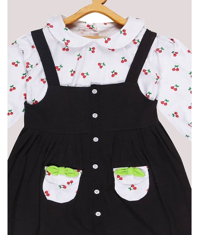 Babeezworld Cotton Dungarees For Girls ( Pack of 1 , Red ) view 2