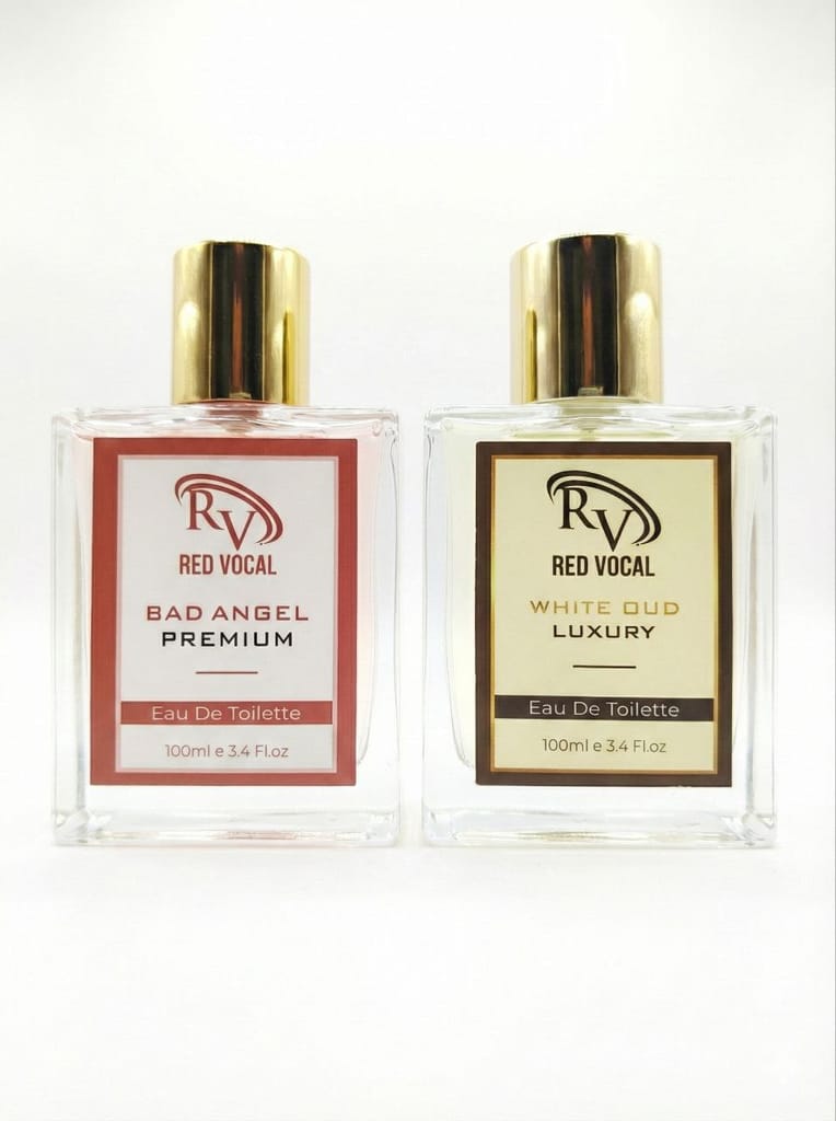 Red Vocal Bad Angel For Women & White Oud Luxury Premium Perfume Set for Unisex | Long-Lasting Eau De Toilette | Women & Unisex | 2 × 100ml Combo view 2